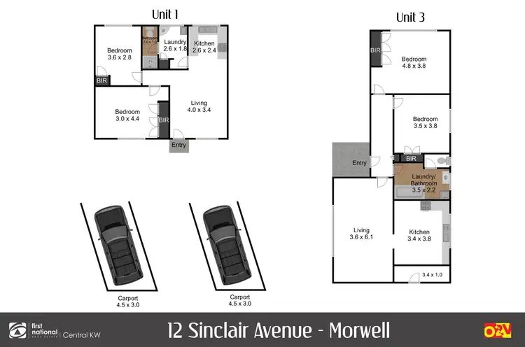 Floorplan of Homely unit listing, Units 1-3/12 Sinclair Avenue, Morwell VIC 3840