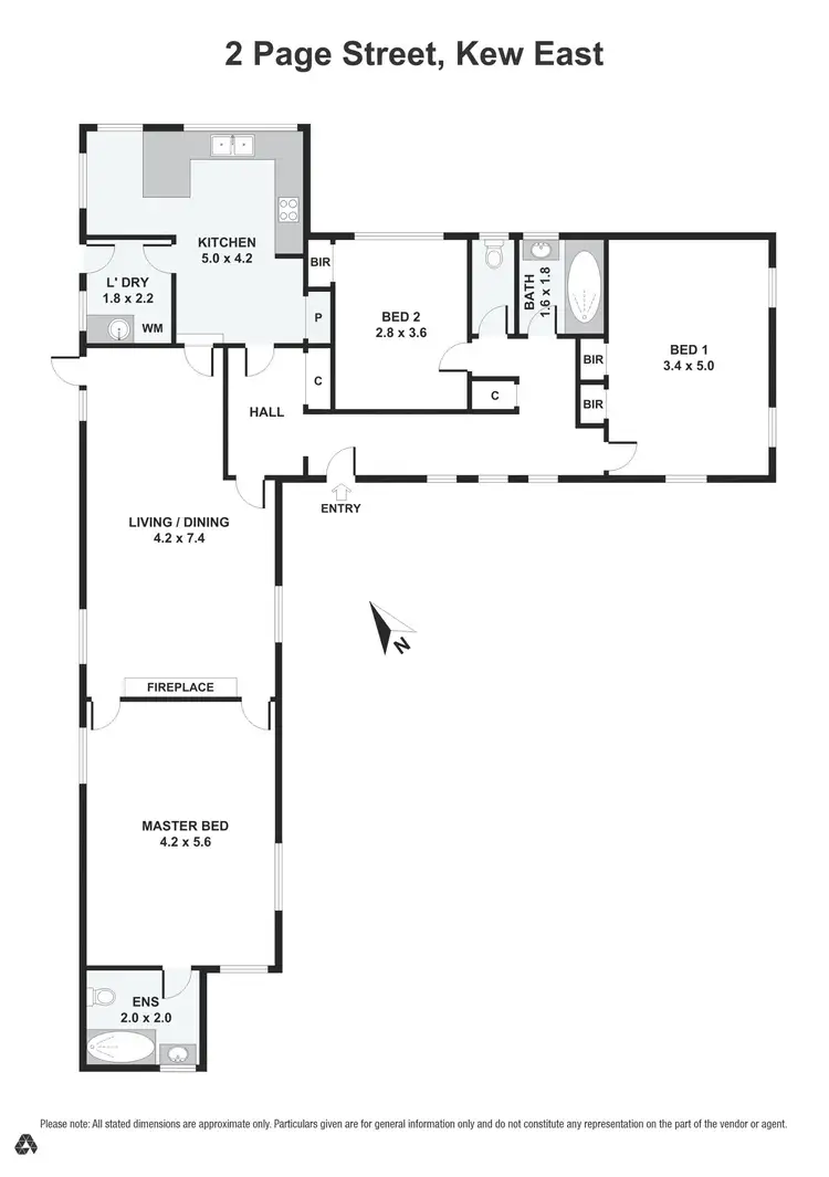 Floorplan of Homely house listing, 2 Page Avenue, Kew East VIC 3102