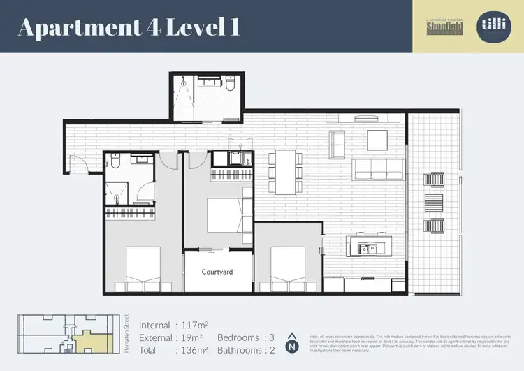 Floorplan of Homely apartment listing, 4/547 Hampton Street, Hampton VIC 3188