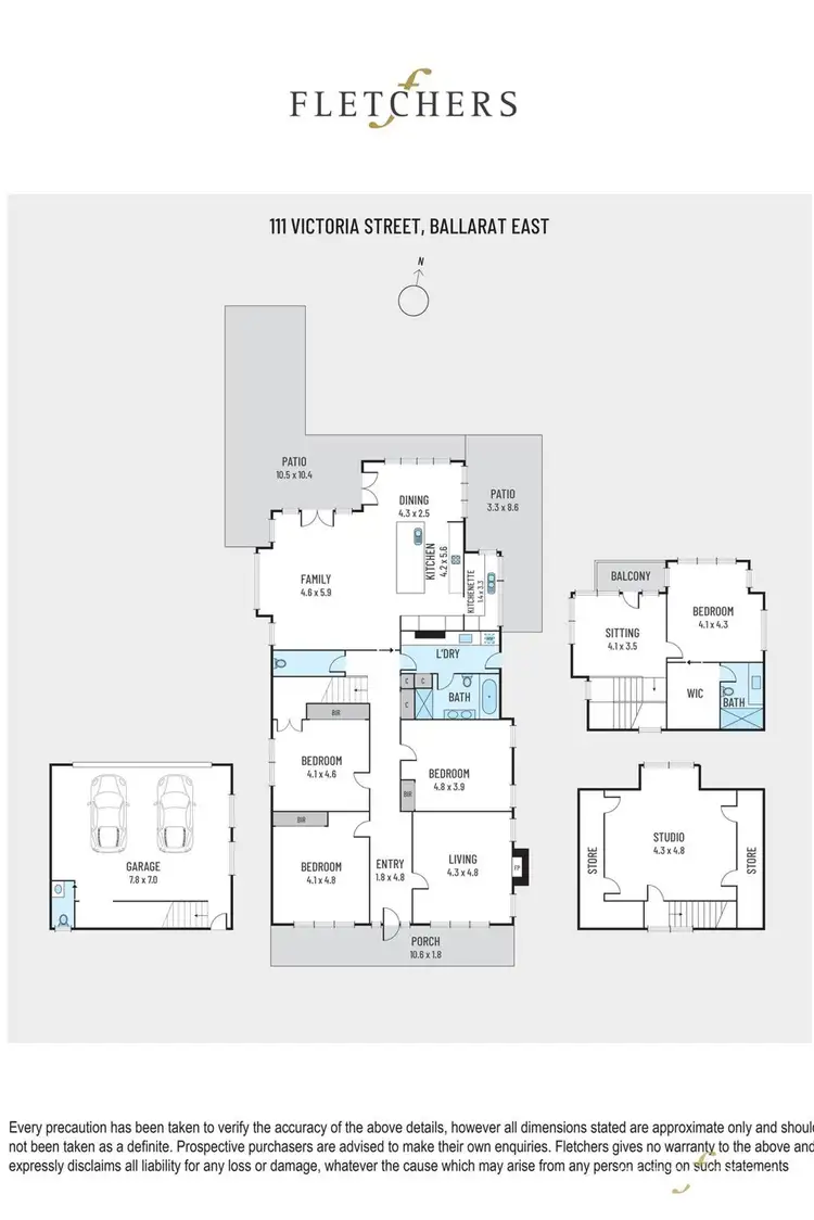 Floorplan of Homely house listing, 111 Victoria Street, Ballarat East VIC 3350