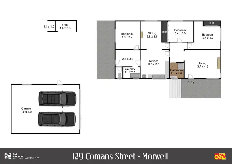 Floorplan of Homely house listing, 129 Comans Street, Morwell VIC 3840