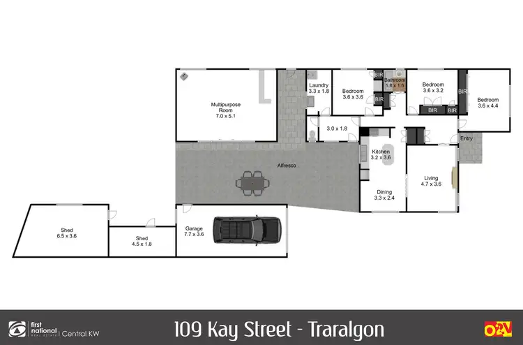 Floorplan of Homely house listing, 109 Kay Street, Traralgon VIC 3844