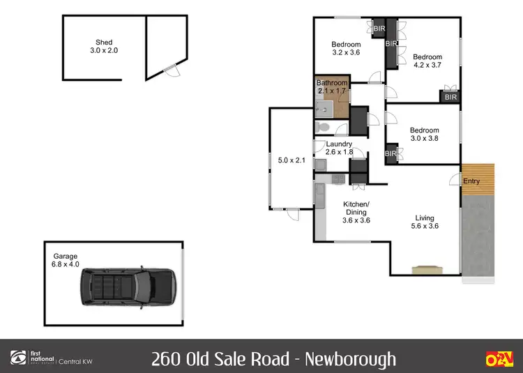 Floorplan of Homely house listing, 260 Old Sale Road, Newborough VIC 3825