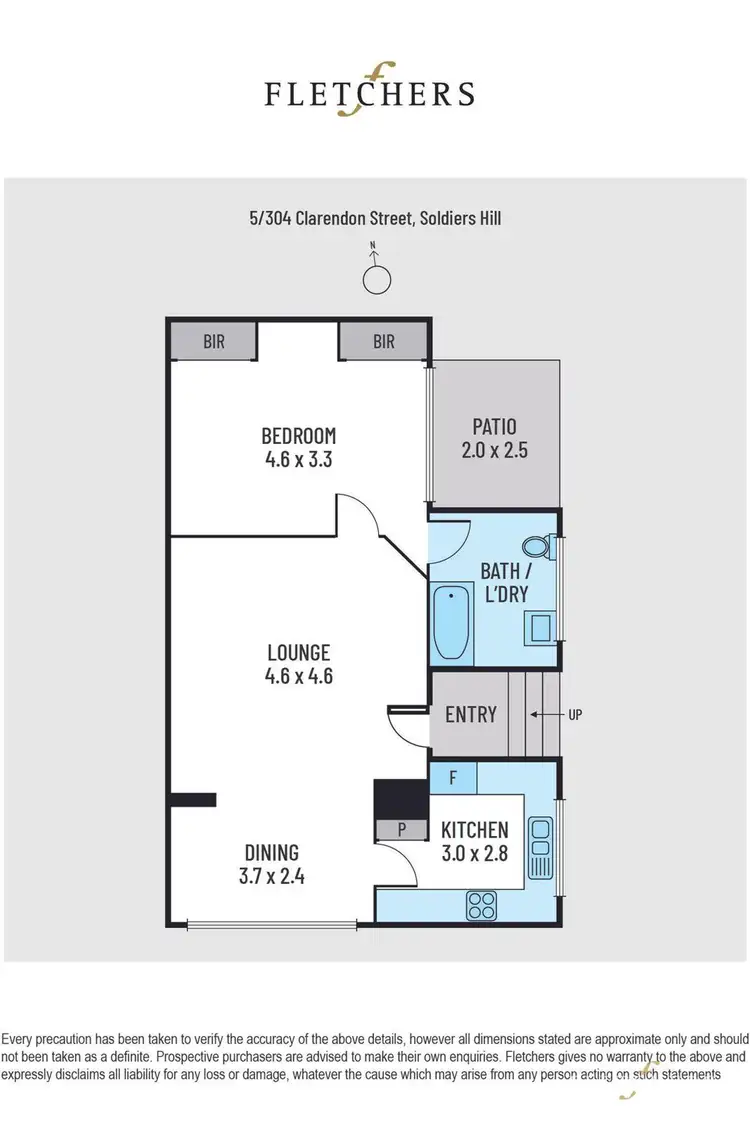 Floorplan of Homely apartment listing, 5/304 Clarendon Street, Soldiers Hill VIC 3350