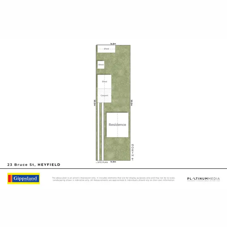 Floorplan of Homely land listing, 23 Bruce Street, Heyfield VIC 3858