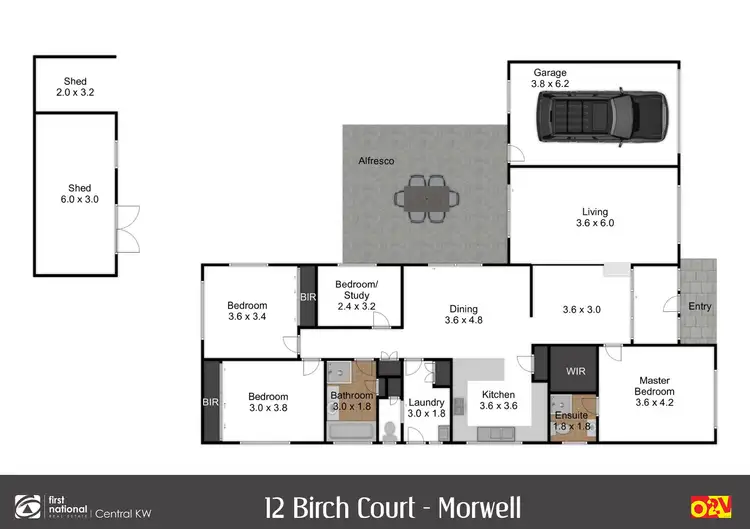 Floorplan of Homely house listing, 12 Birch Court, Morwell VIC 3840