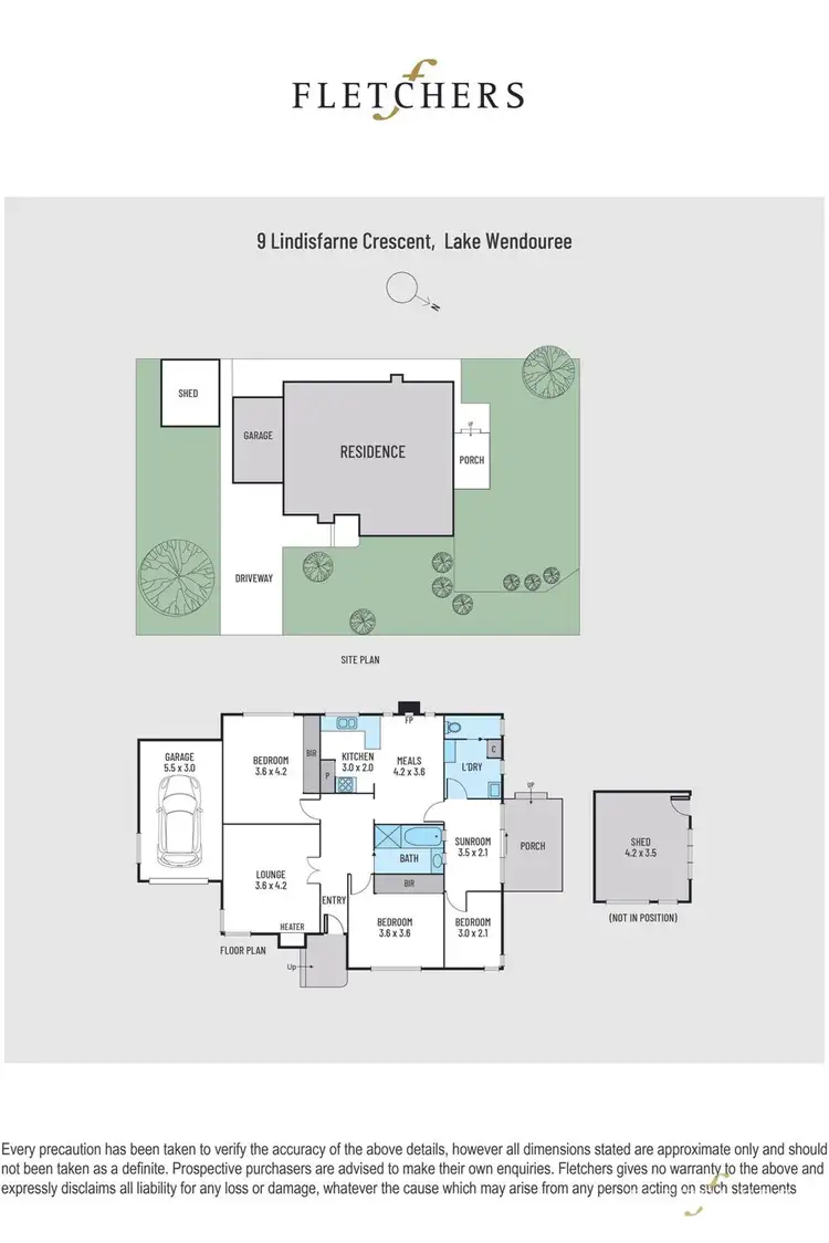 Floorplan of Homely house listing, 9 Lindisfarne Crescent, Lake Wendouree VIC 3350