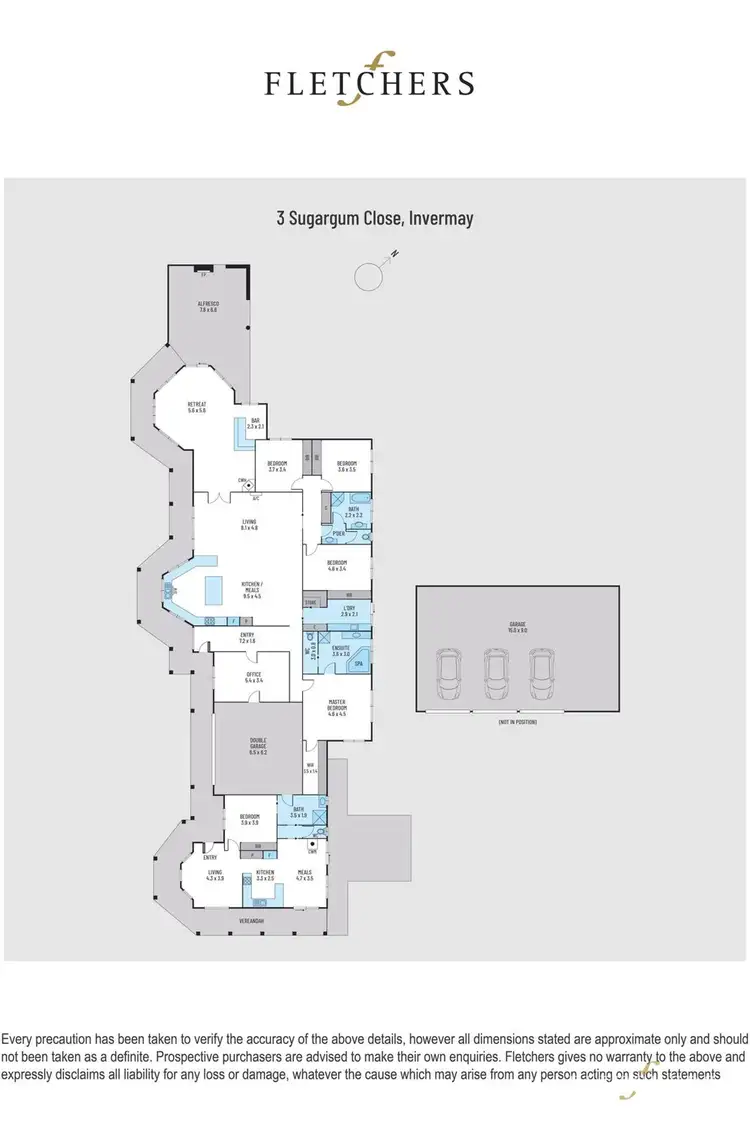 Floorplan of Homely house listing, 3 Sugargum Close, Invermay VIC 3352