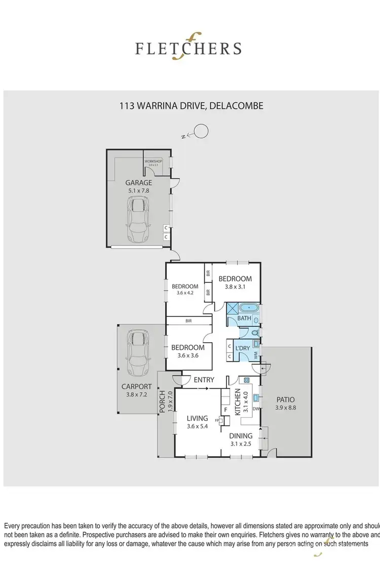 Floorplan of Homely house listing, 113 Warrina Drive, Delacombe VIC 3356