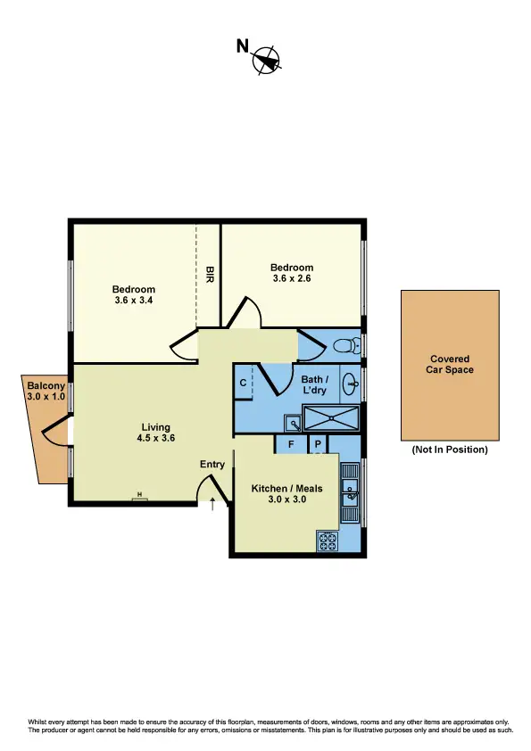 Floorplan of Homely apartment listing, 6/99 Verdon Street, Williamstown VIC 3016