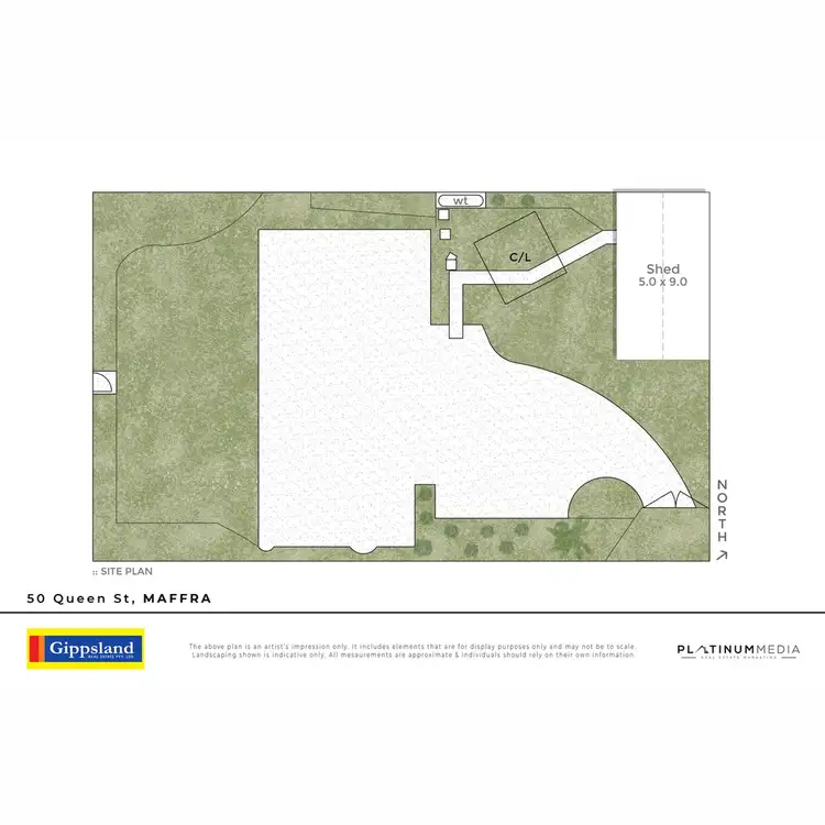 Floorplan of Homely land listing, 50 Queen Street, Maffra VIC 3860