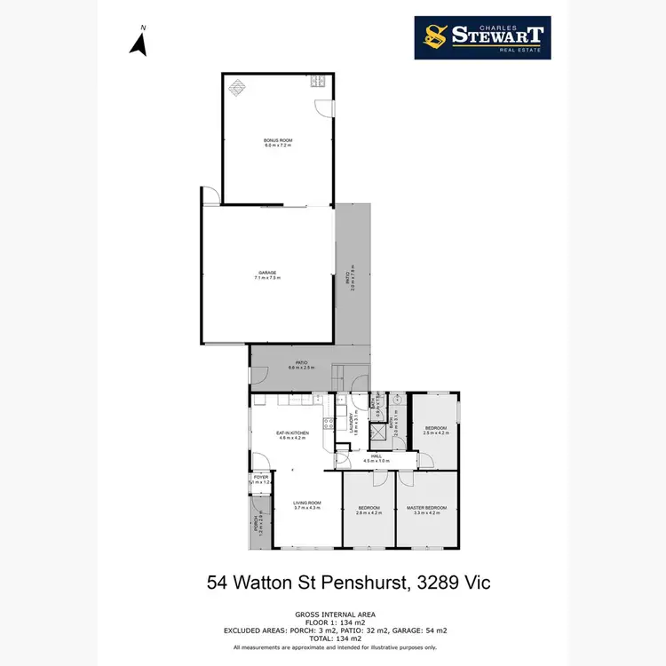 Floorplan of Homely house listing, 54 Watton Street, Penshurst VIC 3289