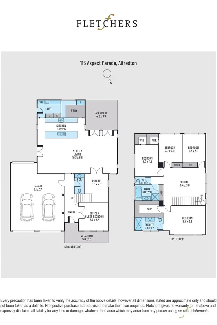 Floorplan of Homely house listing, 115 Aspect Parade, Alfredton VIC 3350