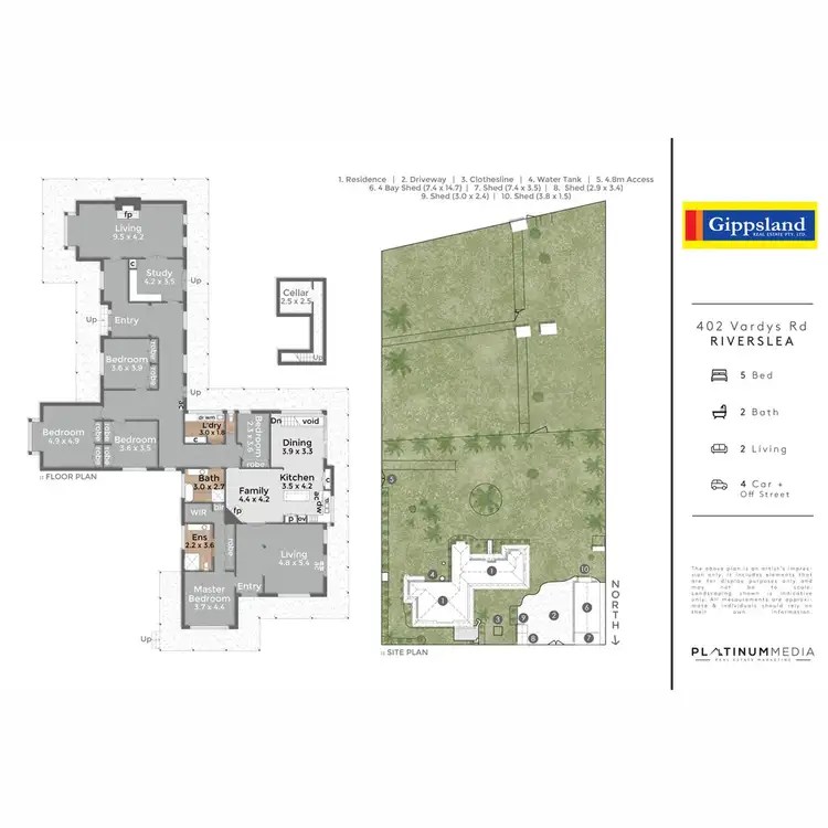 Floorplan of Homely house listing, 402 Vardys Road, Riverslea VIC 3860