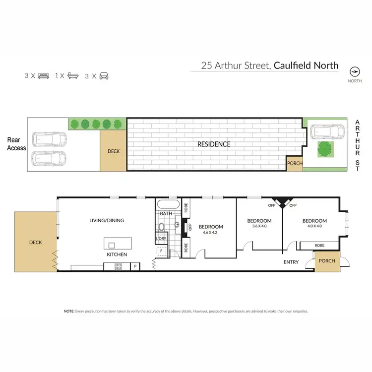 Floorplan of Homely house listing, 25 Arthur Street, Caulfield North VIC 3161