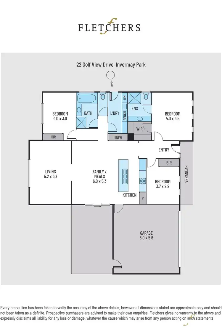 Floorplan of Homely house listing, 22 Golf View Drive, Invermay Park VIC 3350