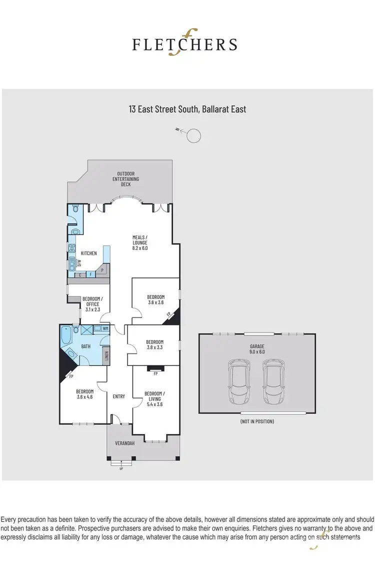 Floorplan of Homely house listing, 13 East Street South, Bakery Hill VIC 3350