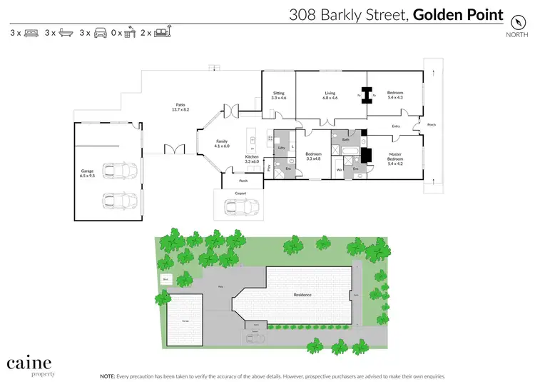 Floorplan of Homely house listing, 308 Barkly Street, Golden Point VIC 3350