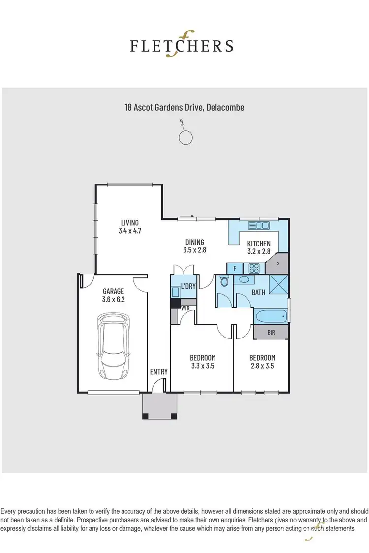 Floorplan of Homely house listing, 18 Ascot Gardens Drive, Delacombe VIC 3356