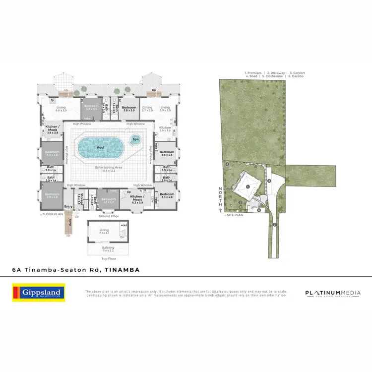 Floorplan of Homely house listing, 6A Tinamba-Seaton Road, Tinamba VIC 3859
