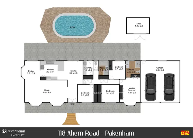 Floorplan of Homely house listing, 118 Ahern Road, Pakenham VIC 3810