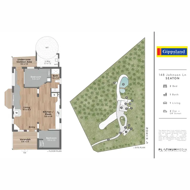 Floorplan of Homely rural property listing, 148 Johnson Lane, Seaton VIC 3858
