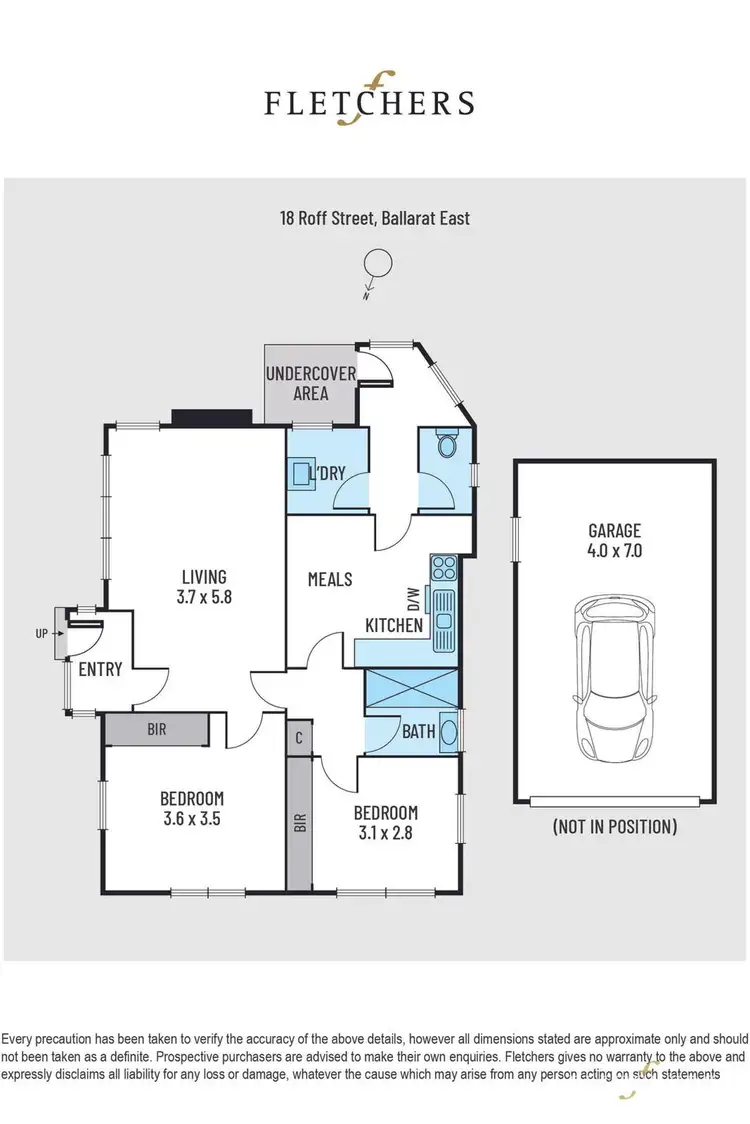 Floorplan of Homely house listing, 18 Roff Street, Ballarat East VIC 3350