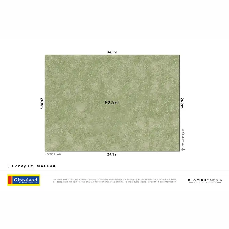 Floorplan of Homely land listing, 5 Honey Court, Maffra VIC 3860