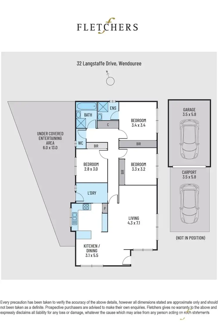Floorplan of Homely house listing, 32 Langstaffe Drive, Wendouree VIC 3355