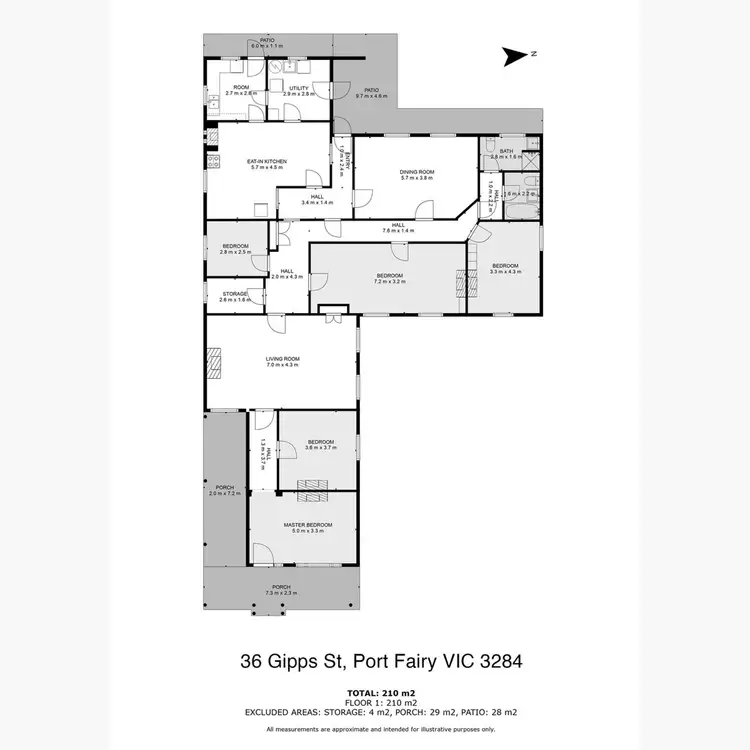 Floorplan of Homely house listing, 36 Gipps Street, Port Fairy VIC 3284