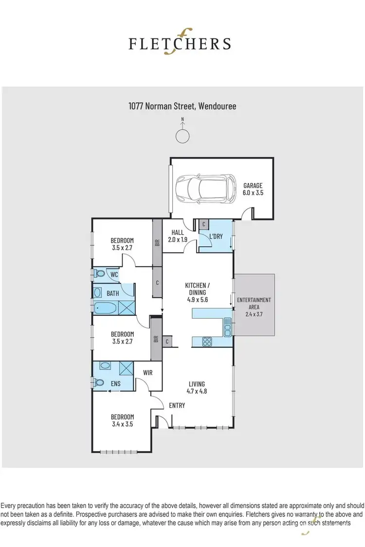 Floorplan of Homely house listing, 1077 Norman Street, Wendouree VIC 3355