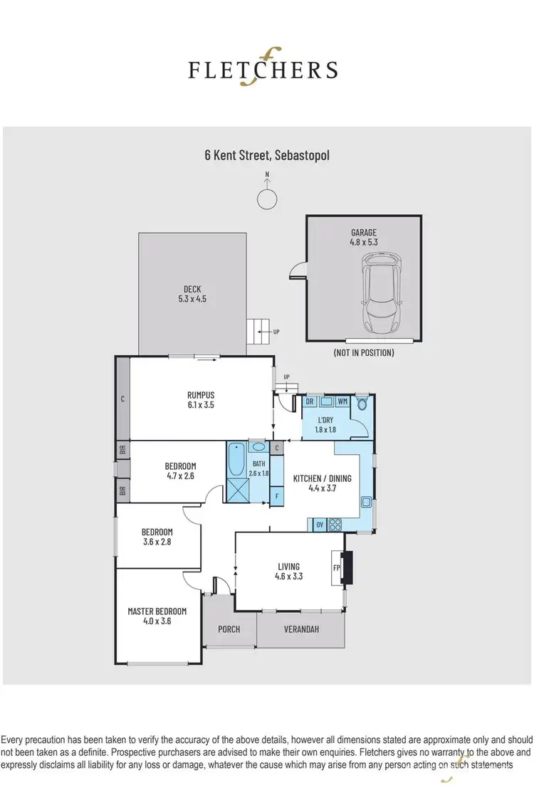 Floorplan of Homely house listing, 6 Kent Street, Sebastopol VIC 3356