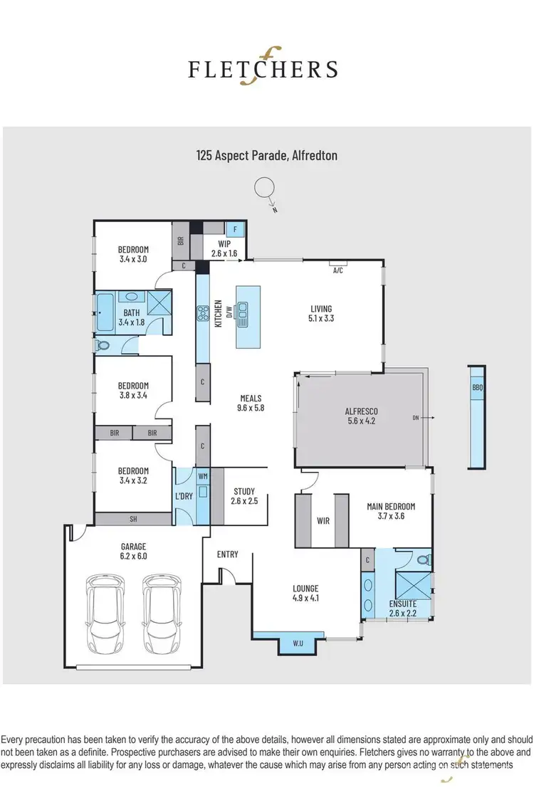 Floorplan of Homely house listing, 125 Aspect Parade, Alfredton VIC 3350