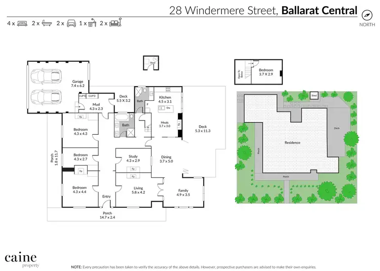 Floorplan of Homely house listing, 28 Windermere Street, Ballarat Central VIC 3350