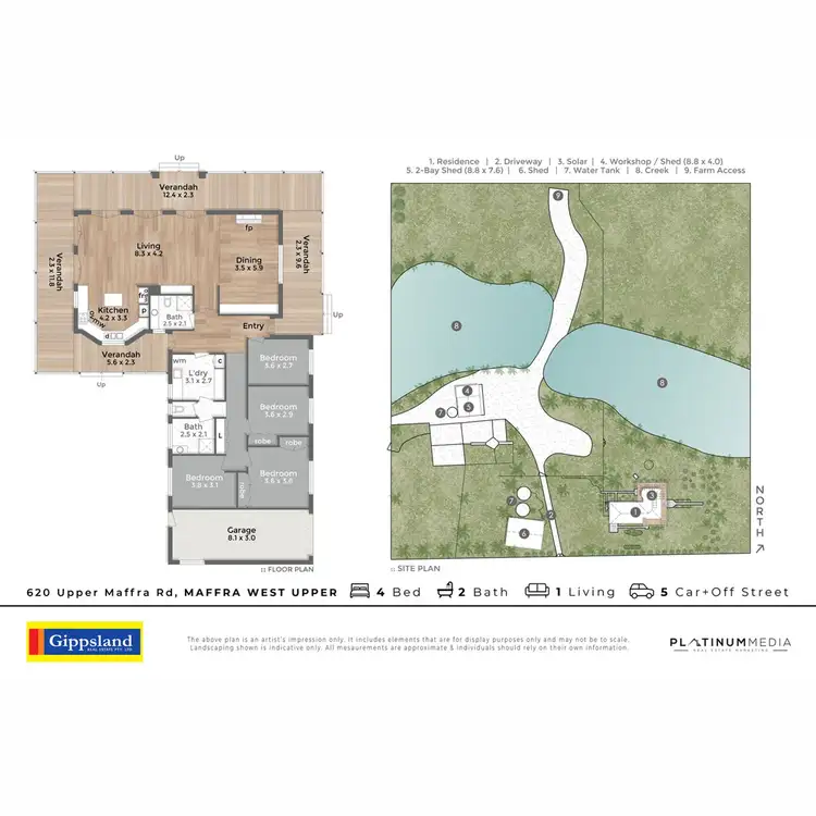 Floorplan of Homely rural property listing, 620 Upper Maffra Road, Maffra West Upper VIC 3859