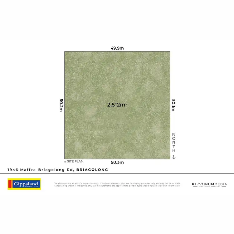 Floorplan of Homely land listing, 1946 Maffra-Briagolong Road, Briagolong VIC 3860