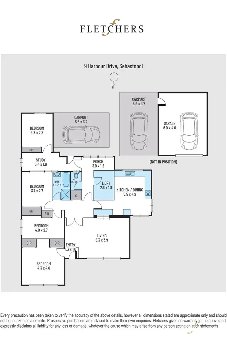 Floorplan of Homely house listing, 9 Harbour Drive, Sebastopol VIC 3356