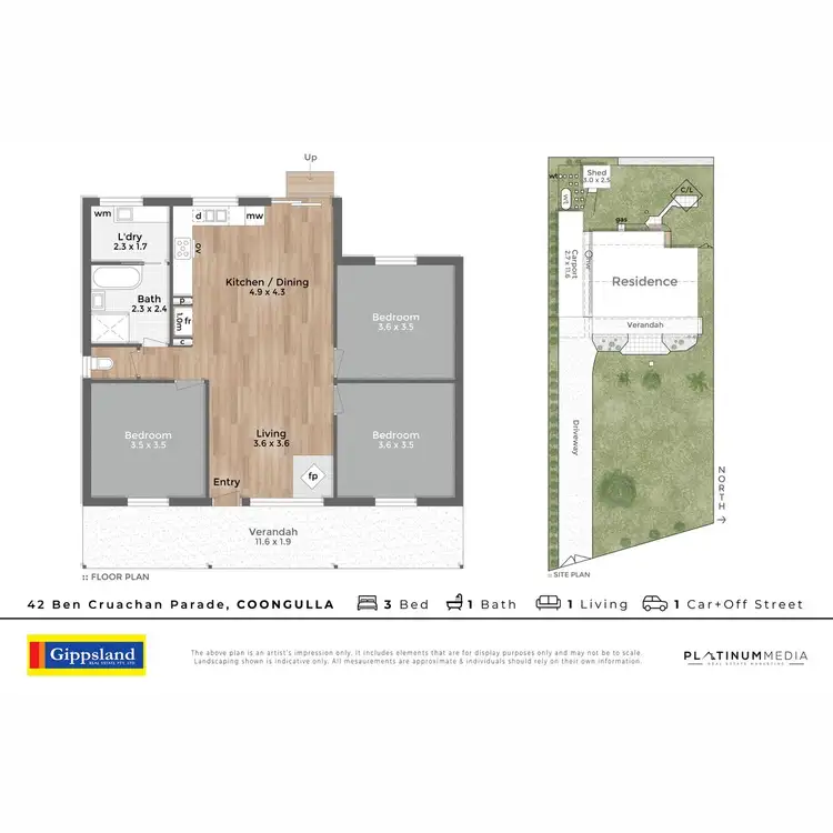 Floorplan of Homely house listing, 42 Ben Cruachan Parade, Coongulla VIC 3860