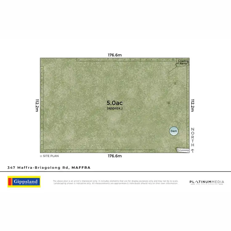 Floorplan of Homely land listing, 347 Maffra-Briagolong Road, Maffra VIC 3860