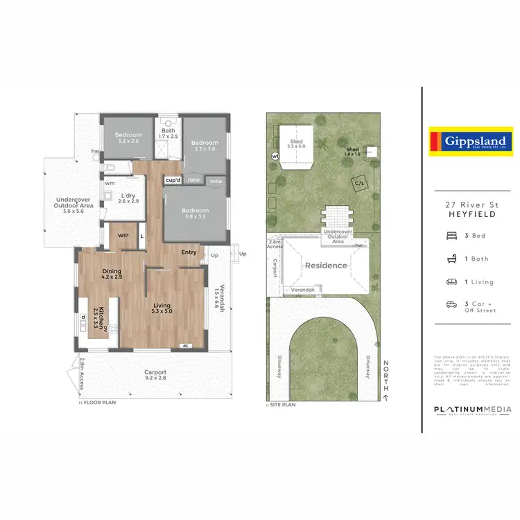 Floorplan of Homely house listing, 27 River Street, Heyfield VIC 3858