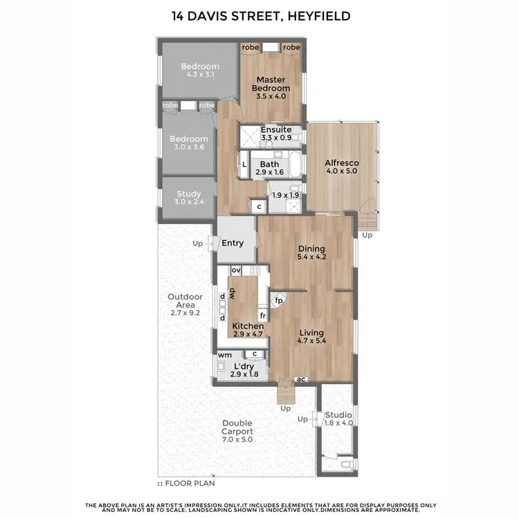 Floorplan of Homely house listing, 14 Davis Street, Heyfield VIC 3858