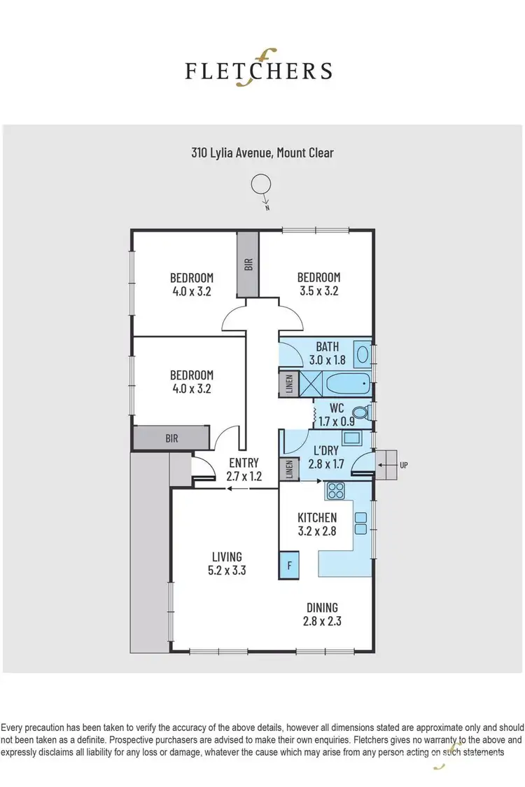 Floorplan of Homely house listing, 310 Lylia Avenue, Mount Clear VIC 3350