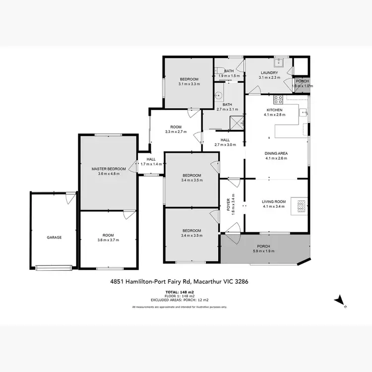 Floorplan of Homely house listing, 4851 Hamilton-Port Fairy Road, Macarthur VIC 3286