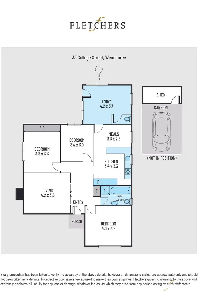 Floorplan of Homely house listing, 33 College Street, Wendouree VIC 3355