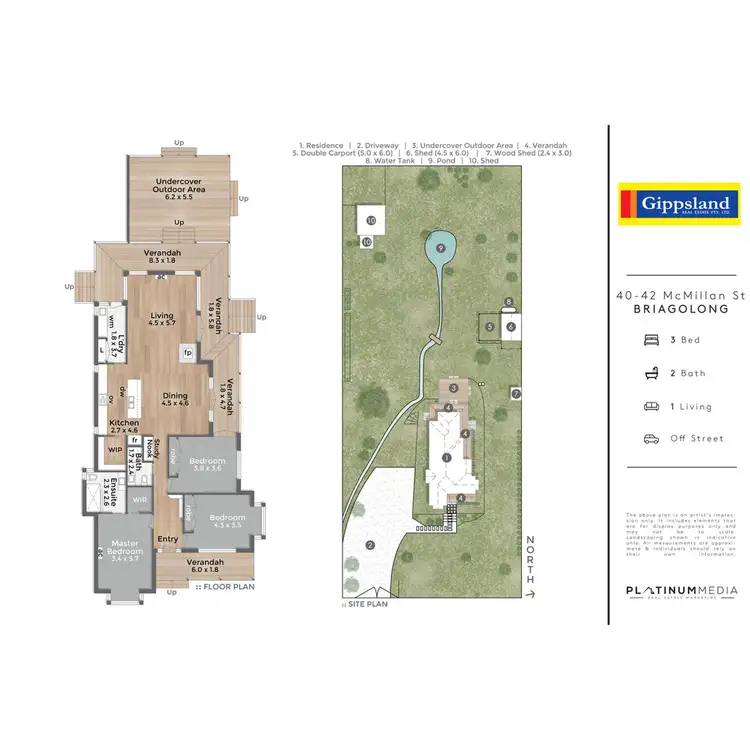 Floorplan of Homely house listing, 40-42 McMillan Street, Briagolong VIC 3860