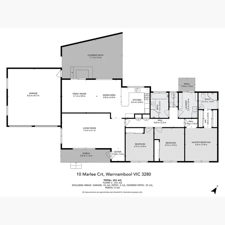 Floorplan of Homely house listing, 10 Marlee Court, Warrnambool VIC 3280