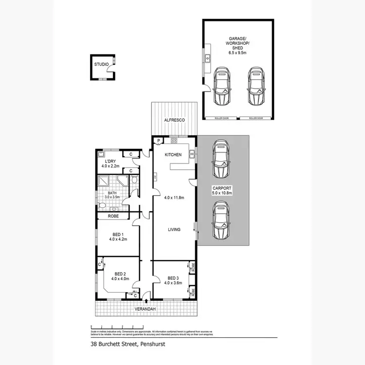 Floorplan of Homely house listing, 38 Burchett Street, Penshurst VIC 3289