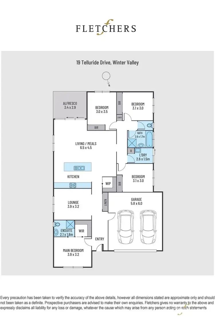 Floorplan of Homely house listing, 19 Telluride Drive, Winter Valley VIC 3358
