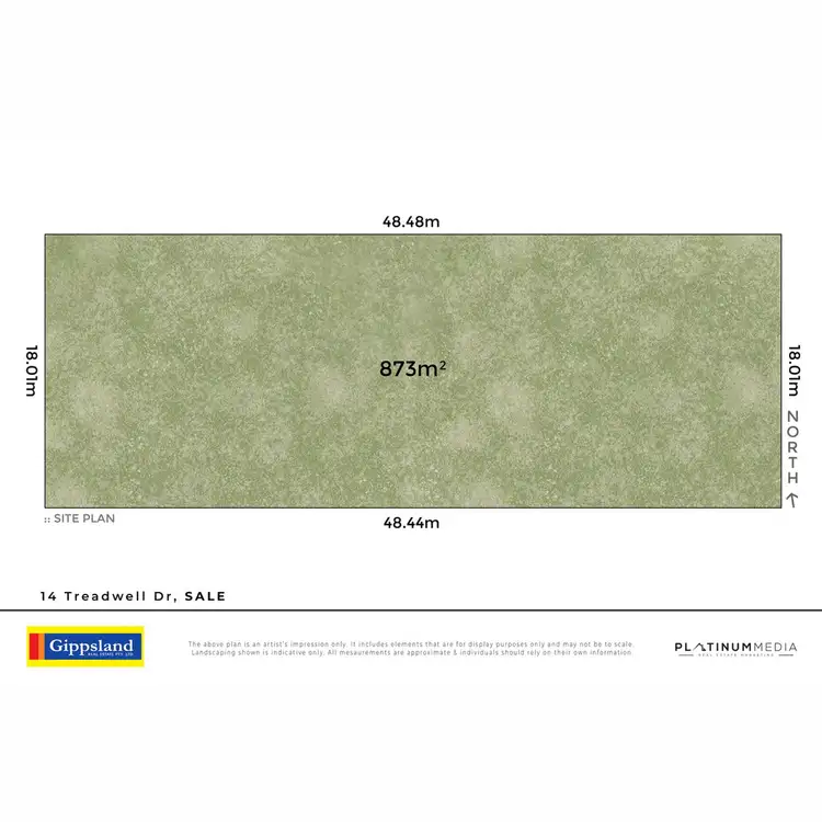 Floorplan of Homely land listing, 14 Treadwell Drive, Sale VIC 3850