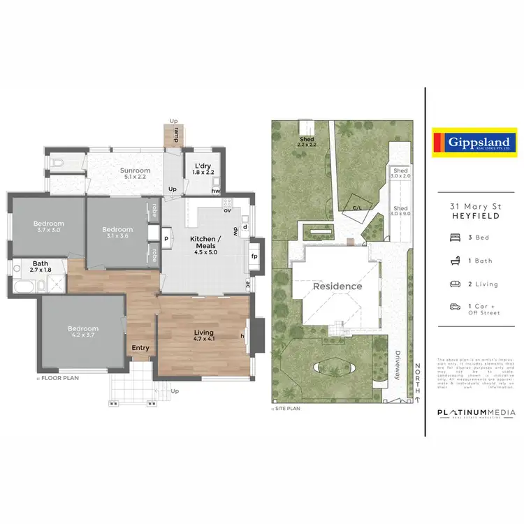 Floorplan of Homely house listing, 31 Mary Street, Heyfield VIC 3858